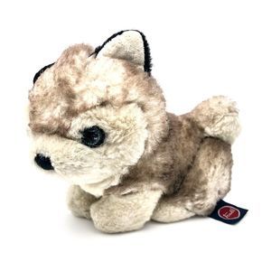 TRUDI PLUSH HUSKY PUPPY DOG TRUDI GIOCATTOLI SPA ITALY ITALIAN STUFFED ANIMAL 6"